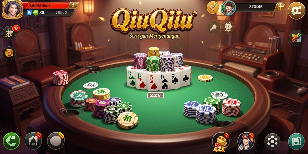 Gameplay menarik dan seru di 8ZK QiuQiu.