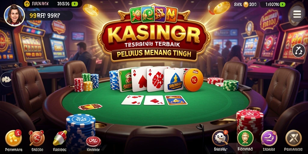 Tampilan gambar permainan Kasino yang seru dan mendebarkan di 99RP.