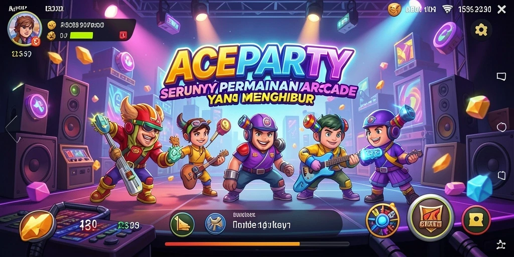 Screenshot gameplay ACEPARTY dengan aksi seru dan grafis menawan.