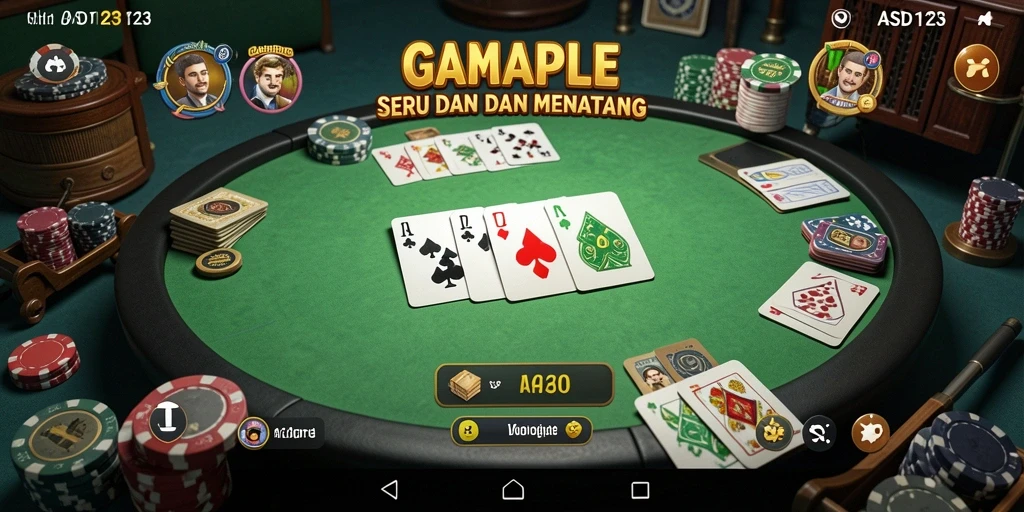 Tampilan gameplay Gaple yang menawan di ASD123.