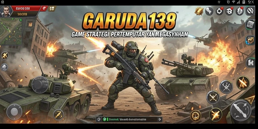 Tampilan game SLG yang menegangkan dan penuh strategi.