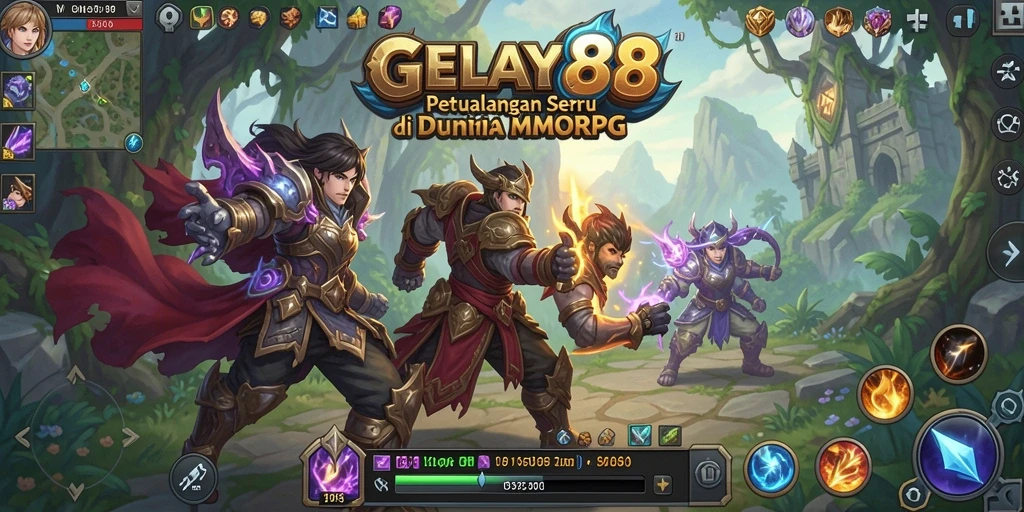 Screenshot gameplay MMORPG GELAY88 yang memukau dan mendebarkan.