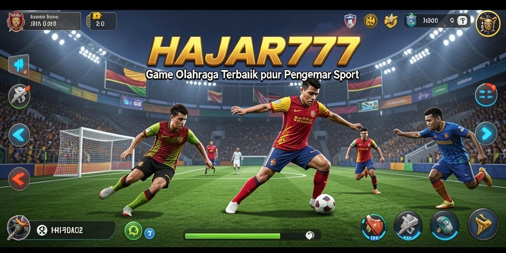Screenshot gameplay HAJAR777 menampilkan pertandingan olahraga yang seru.