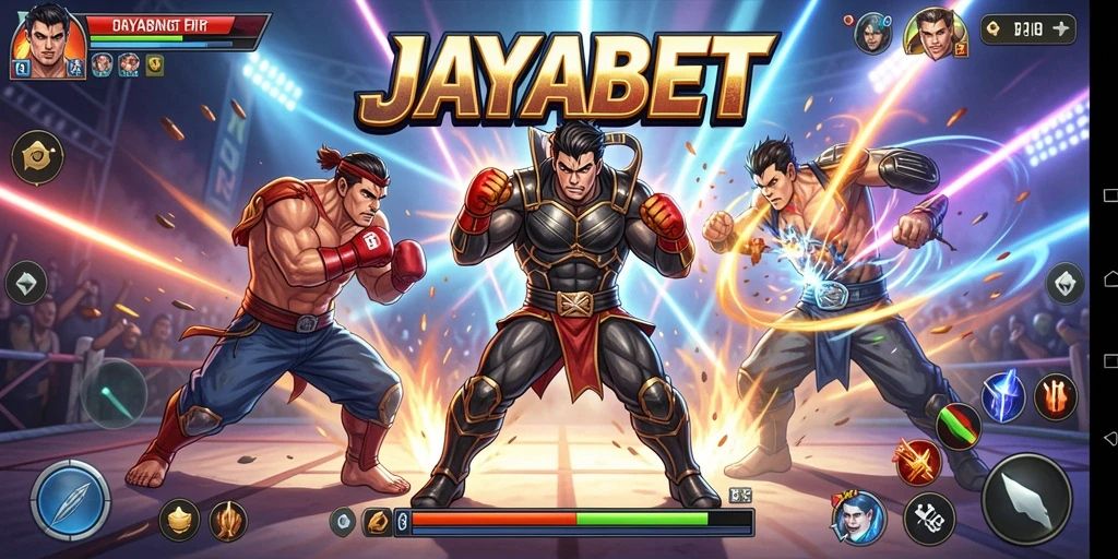 Tampilan dinamis dari pertarungan seru dalam JAYABET.