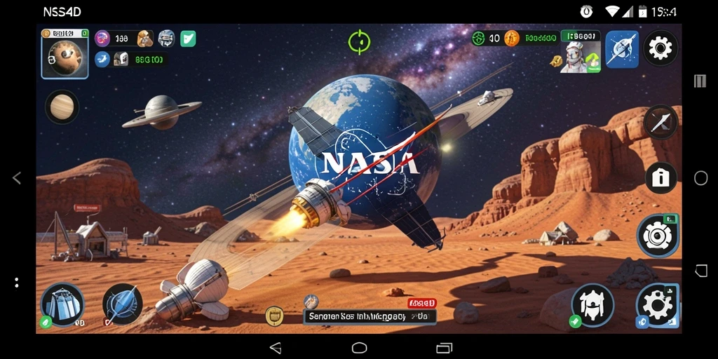 Gambar tampilan gameplay menarik dari NASA4D.