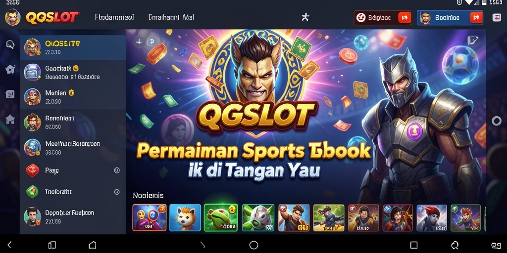 Tampilan utama gameplay taruhan Sportsbook di QQSLOT