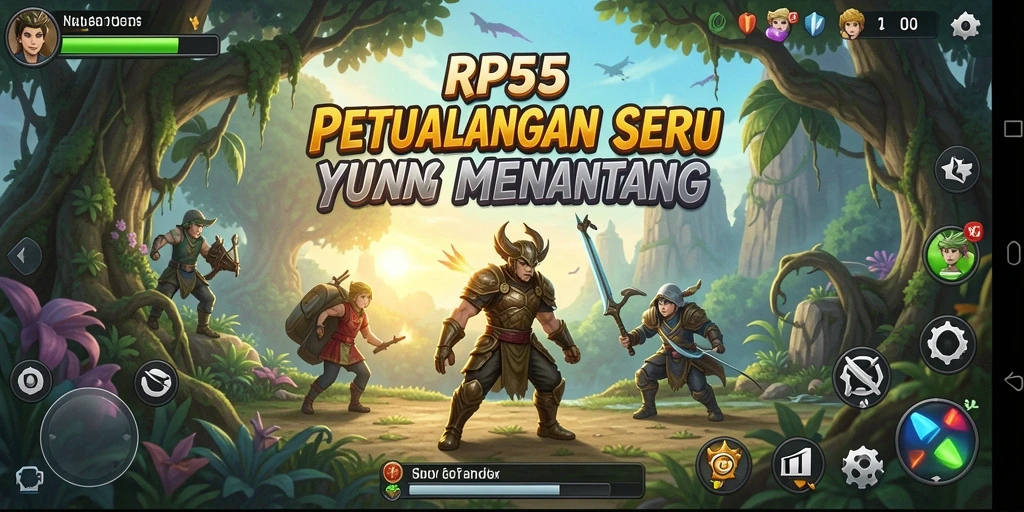 Gameplay RP55 menunjukkan aksi seru dalam petualangan yang mendebarkan.