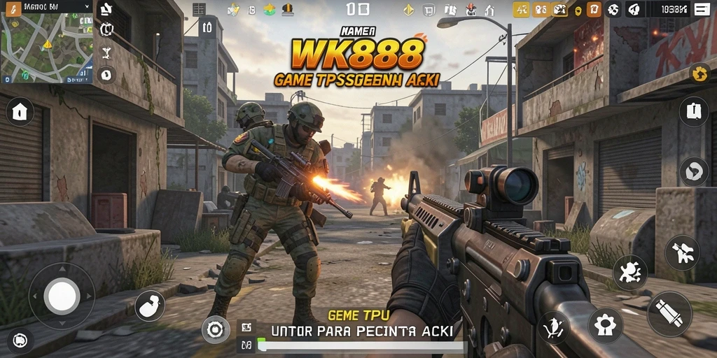 Tampilan gameplay seru dalam WK888 dengan aksi pertarungan intens.